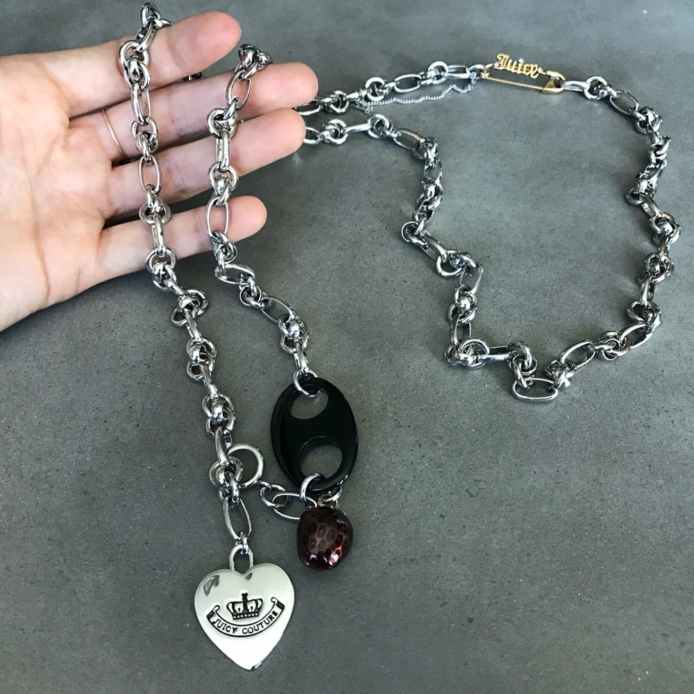 Fabulous Juicy Couture Silver Chain Necklace 🍓🤍
